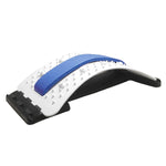 Lumbar Traction Stretching Device Posture Corrector Waist Support Spine Pain Relief Back Massage Stretcher, Black Green, Black Blue, Black Purple, Black Red, Red White, White Green, White Blue, White Purple