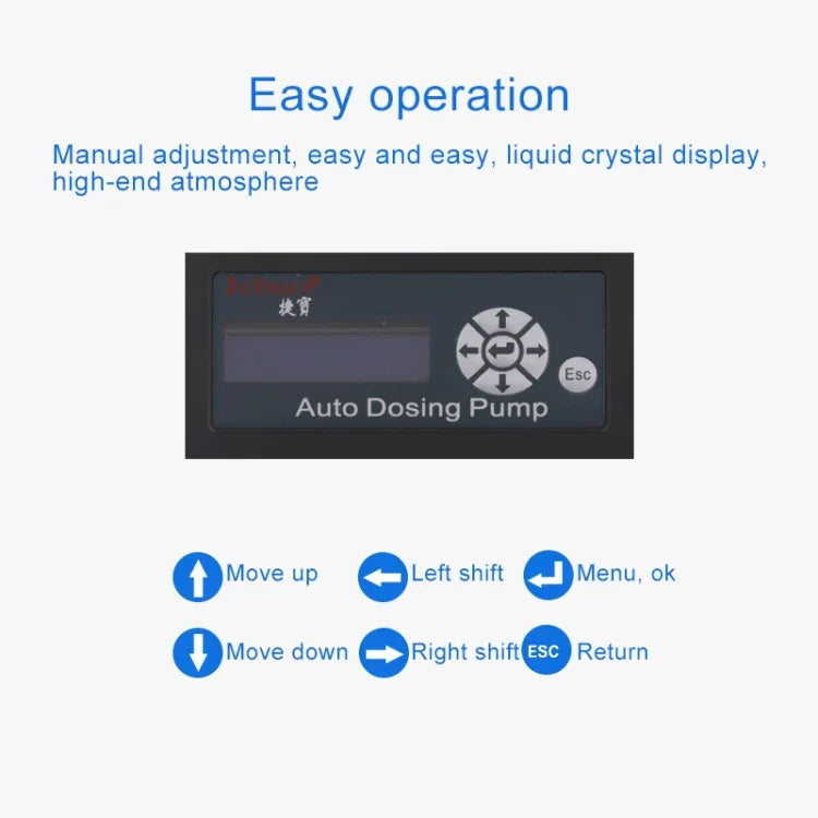 Jebao DP-4 7.5W Auto Dosing Pump Peristalsis Pump 4-Channel Dosing Aquarium Tank Coral Reef Automatic Feeder Liquid Dispenser, US Plug, DP-4 DP-4 7.5W
