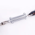 Cowhide Traction Belt Dog Collar Telescopic Dog Rope, Suitable For Medium and Large Dogs, M, Rope Length: 128cm Collar Size: 32-44cm