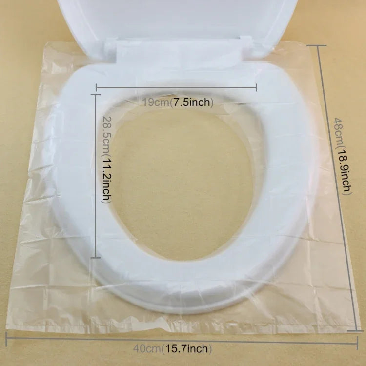 50 PCS Travel Disposable Toilet Seat Cover Mat Toilet Paper Pad, 50 PCS Toilet Seat Cover