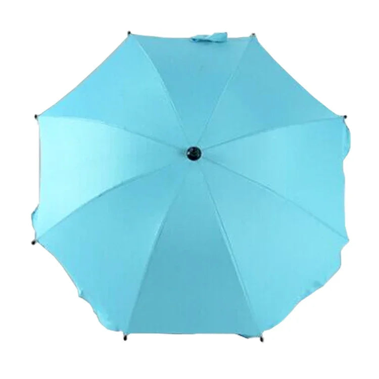 Adjustable Laciness Umbrella For Golf Carts, Baby Strollers/Prams And Wheelchairs To Provide Protection From Rain And The Sun, Azure, Pink