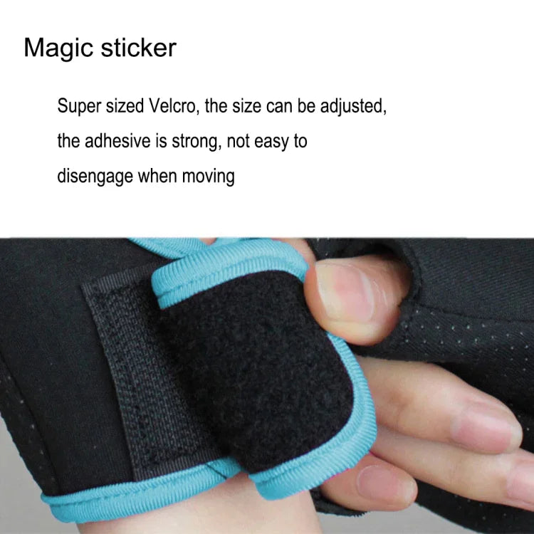 Unisex Half Finger Gloves Outdoors Riding Non-slip Breathable Sports Gloves, Size: S, Plamar: 16*12*3.0cm, Size: S, Plamar: 16*12*3.0cm