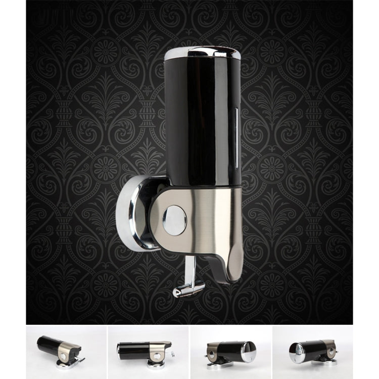 Dual Hotel Shower Manual Dispenser Wall Mounted Washing Liquid Shampoo Soap Bottle, Capacity: 1000ml, 1000ml/Silver, 1000ml/Black, 1000ml/Gold, 1000ml/Transparent, 1000ml/White, 1000ml/Dark Red
