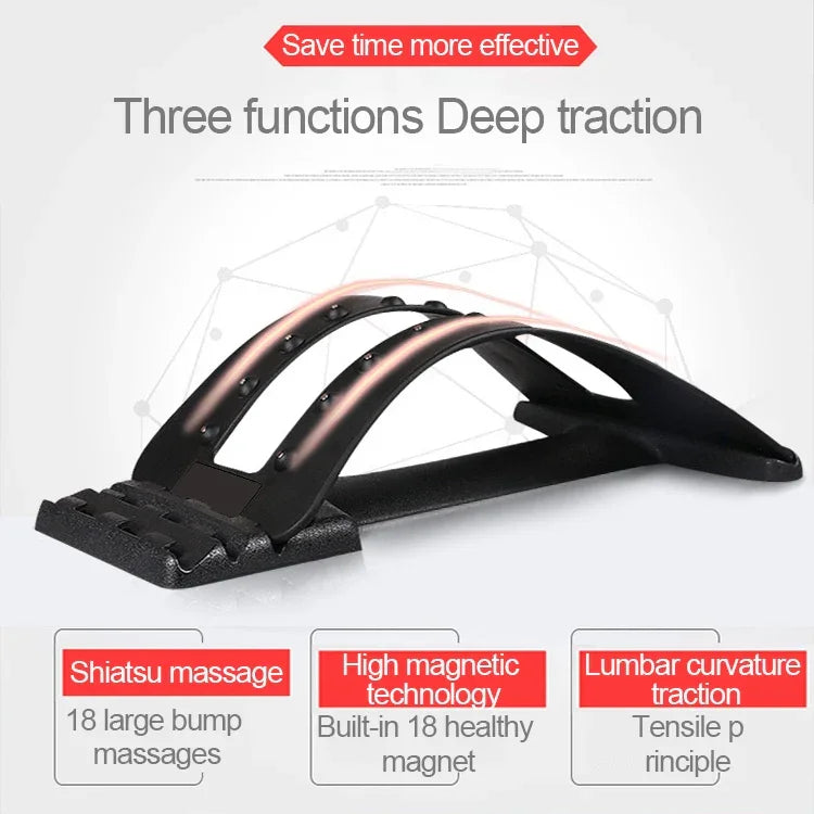 Magnetic Therapy 18 Magnets Spine Stretch Stabilizer Lumbar Traction Waist Masssger