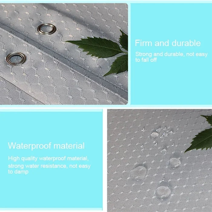 Thickening Waterproof And Mildew Curtain Honeycomb Texture Polyester Cloth Shower Curtain Bathroom Curtains,Size:180*180cm, Size:180*180cm