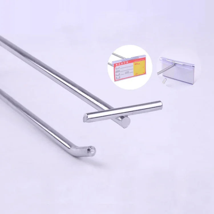 5pcs 5.8mm Supermarket Iron Grid Shelf Double Hook, Length: 15cm, 5.8mm 15cm