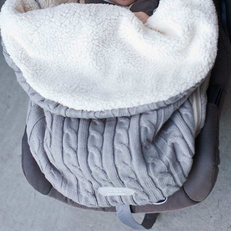 Thick Baby Swaddle Wrap Knit Envelope Sleeping Bag Newborn Infant Warm Bands Indoor Infant Stroller Sleeping Bag