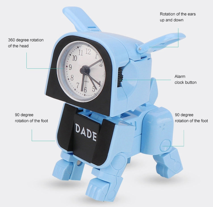 Mini Manual Child Deformation Alarm Clock Robot Toy