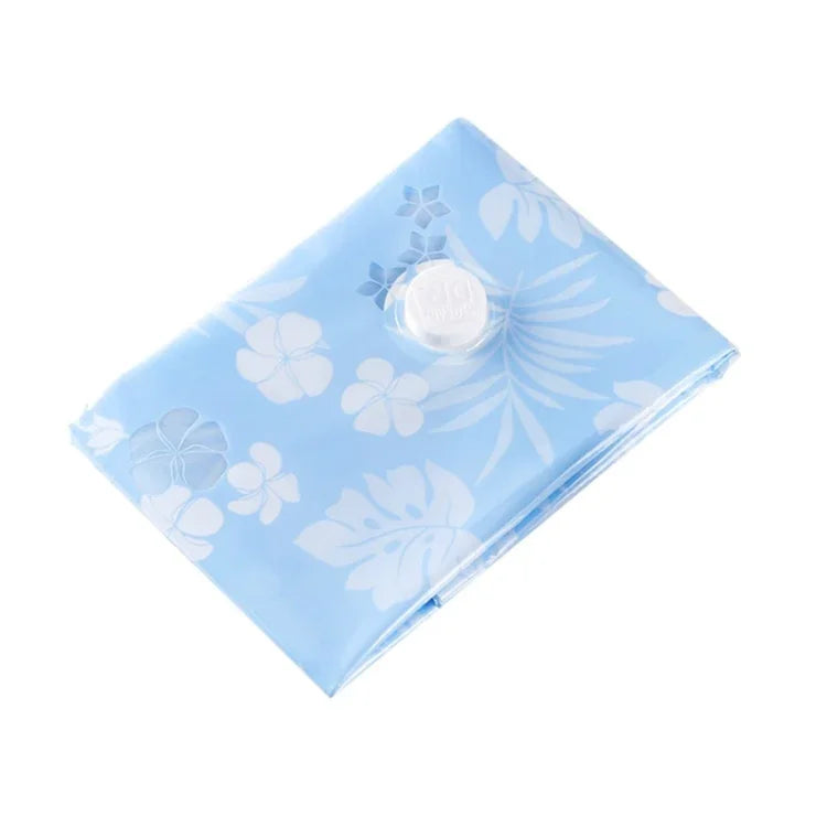 Space Saving Orchids Pattern Vacuum Storage Bag, Thinken Quilts Clothing Vacuum Seal Storage Bag with, Size: 70*100 cm, Size: 70*100 cm