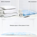 Space Saving Orchids Pattern Vacuum Storage Bag, Thinken Quilts Clothing Vacuum Seal Storage Bag, Size: 60*80 cm, Size: 60*80 cm