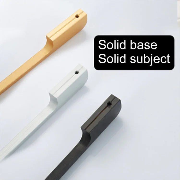 2049-160 Drawer Cabinet Door Aluminum Alloy Handle Straight Door Handle, 2049-160 (White)