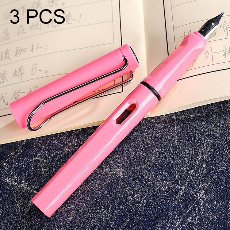 3 PCS School Office Extra Fine Titanium Alloy Nib Transparent Piston Fountain Pen(Black), Random Delivery(0.5mm/0.38mm Nib), HC3328B, HC3328E, HC3328F, HC3328G, HC3328L, HC3328LG, HC3328P, HC3328R, HC3328TE, HC3328TG, HC3328TH, HC3328TL, HC3328TT