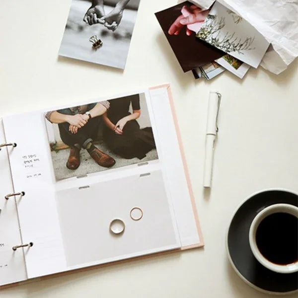 6 inch DIY Creativity Insert Type 3R Flushing Iron Ring Family Photo Album, 6 inch