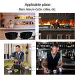 9 in 1 Stainless Steel Cocktail Shaker Tools Set with Wooden Mount, Capacity: 350ml, 350ml
