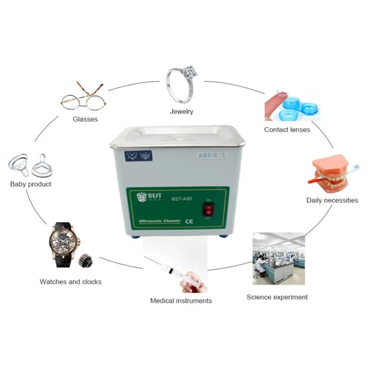 BEST-A80 0.7L Ultrasonic Washing Machine (Voltage 220V), BEST-A80 0.7L