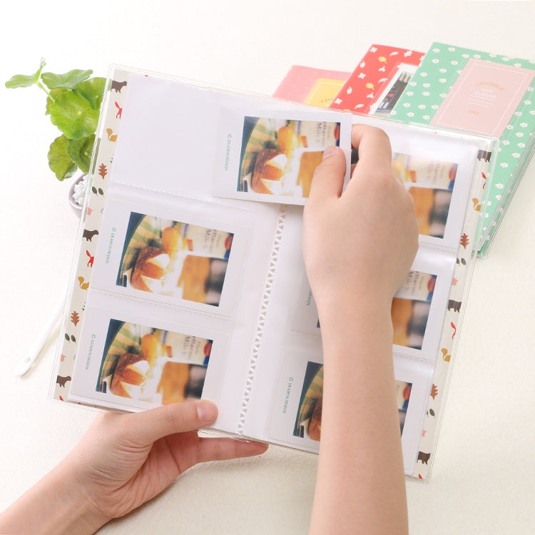 3 inch DIY Creativity Insert Type Mini Exquisite Photo Album, Many Trees Dry Pattern, Forest Deer Pattern, Iron Tower Pattern, Little Swallow Pattern, Baymax Pattern, Four Leaf Clover Pattern