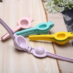 LsCook Aluminum Alloy Manual Dual Layers Lemon Juicer, Random Color Delivery, Aluminum Alloy
