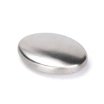 Portable Cleaning Stainless Steel Oval Hand Soap Eliminating Odour Remover, Random Style Delivery, Oval
