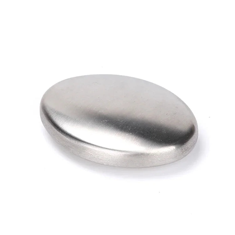 Portable Cleaning Stainless Steel Oval Hand Soap Eliminating Odour Remover, Random Style Delivery, Oval
