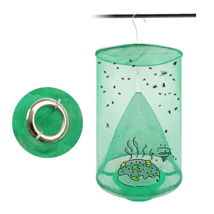 3pcs Folding Hanging Automatic Fly Hunter, Induced Fly Cage, Fly Cage