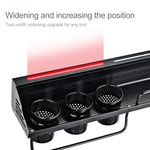 C Version 60cm 2 Cups 10 Hooks Kitchen Multi-function Wall-mounted Condiment Storage Rack, C Version 60cm 2 Cups