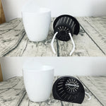Self-Watering Planter Grow Plants Lazy Flower Pots Wall-hanging Round Resin Plastic Flower Pots, Size: 18x12.5x16cm, Size: 18x12.5x16cm