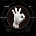 12 Pairs Pure Cotton Working Gloves, Thin Section, Thin Section