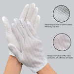 10 Pairs Anti-static Striped Dispensing Gloves, Size：Free Size, Dispensing Gloves
