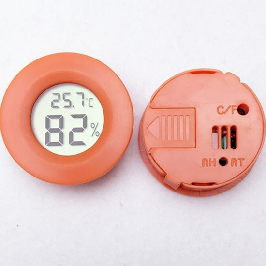 Digital Round Shaped Reptile Box Centigrade Thermometer & Hygrometer with Screen Display