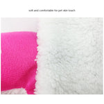 Strawberry Shaped Foldable Short Plush Pet House Nest, Size: M, Blue, Size M, Purple, Size M, Red, Size M, Pink, Size M