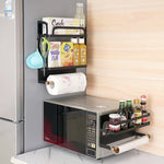 Kitchen Single Layer Magnetic Refrigerator Rack Storage Holder, Single Layer