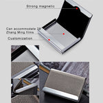 Lichi texture Business Card Holder Credit Card ID Case Holder