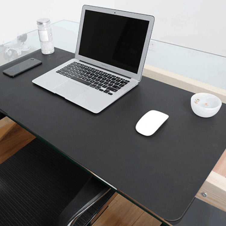 Multifunction Business Double Sided PU Leather Mouse Pad Keyboard Pad Table Mat Computer Desk Mat, Size: 90 x 45cm, Size: 90 x 45cm(Black Red), Size: 90 x 45cm, Size: 90 x 45cm(Green + Silver), Size: 90 x 45cm(Blue + Yellow), Size: 90 x 45cm(Silver Grey)