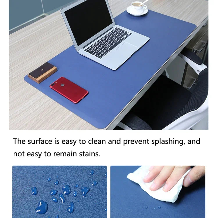 Multifunction Business PU Leather Mouse Pad Keyboard Pad Table Mat Computer Desk Mat, Size: 90 x 45cm, Size: 90 x 45cm(Black), Size: 90 x 45cm(Pink), Size: 90 x 45cm(Green), Size: 90 x 45cm(Sapphire Blue), Size: 90 x 45cm(Baby Blue)                    ...