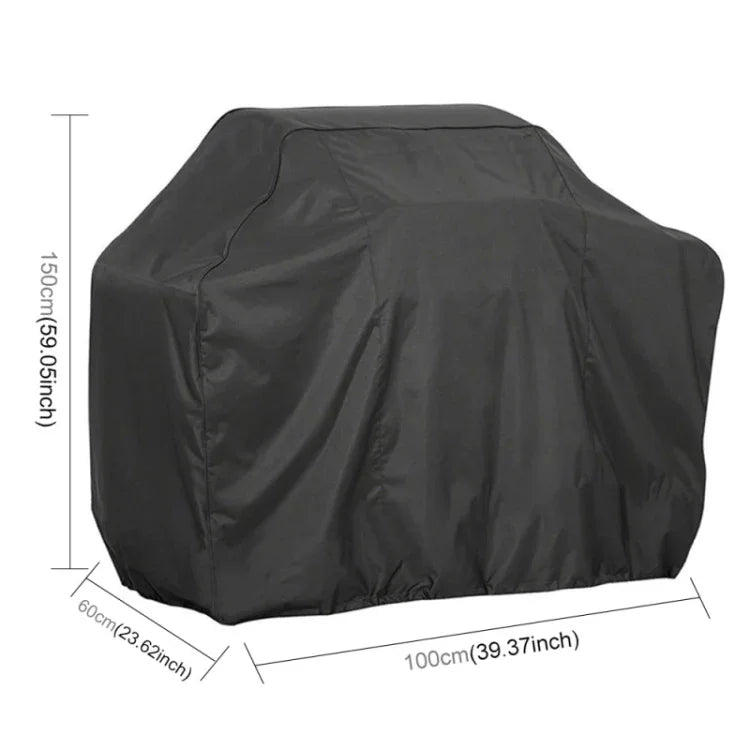 Outdoor Anti-UV Waterproof Dust-proof 210D Oxford Cloth BBQ Square Protective Bag Charcoal Barbeque Grill Cover, Size: 100x60x150cm, Size: 100x60x150cm