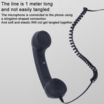 Type-C Plug Mic Retro Telephone Anti-radiation Cell Phone Handset Receiver, Type-C