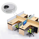 2 PCS Desk Computer Desktop Zinc Alloy Round Threading Box Hole Cover, Hole Diameter: 35mm (Bright Gold), 35mm Bright Gold, 35mm Green Bronze, 35mm Red Bronze, 35mm Matte Black, 35mm Matte Silver, 35mm Brushed Steel
