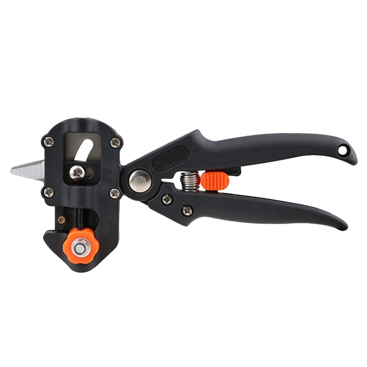 Professional Grafting Tool Set Pruning Scissors Seedling Grafting Machine Grafting Device with Three Blades, a Cross Knife ,a Wrench, Black