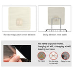 Creative Double Layer Stainless Steel Soap Stand Non-trace Magic Sticker Style Soap Dish Bathroom Shelf, Double Layer Bathroom Shelf