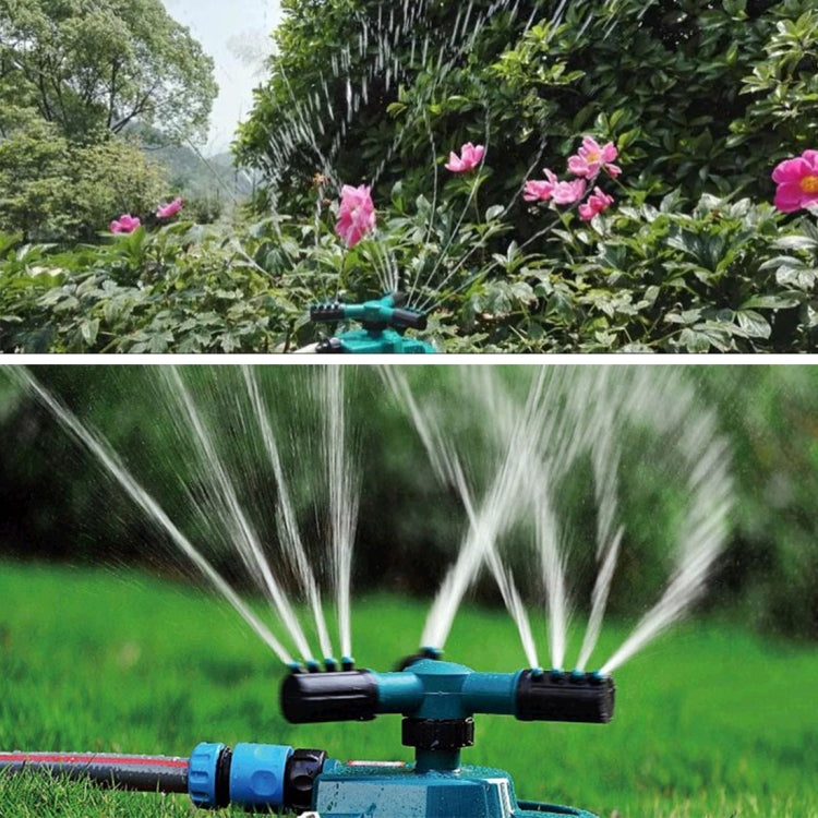 Garden Automatic Rotating Nozzle 360 Degree Rotary Automatic Sprinkler Garden Lawn Watering Nozzle Irrigation Nozzle with 1/2 inch Water Hose Connector, With 1/2 inch Water Hose Connector