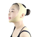 Lycra Flesh Color Breathable Skin Care And Lift Reduce Double Chin Mask Face Belt, Size: XL, Size: XL