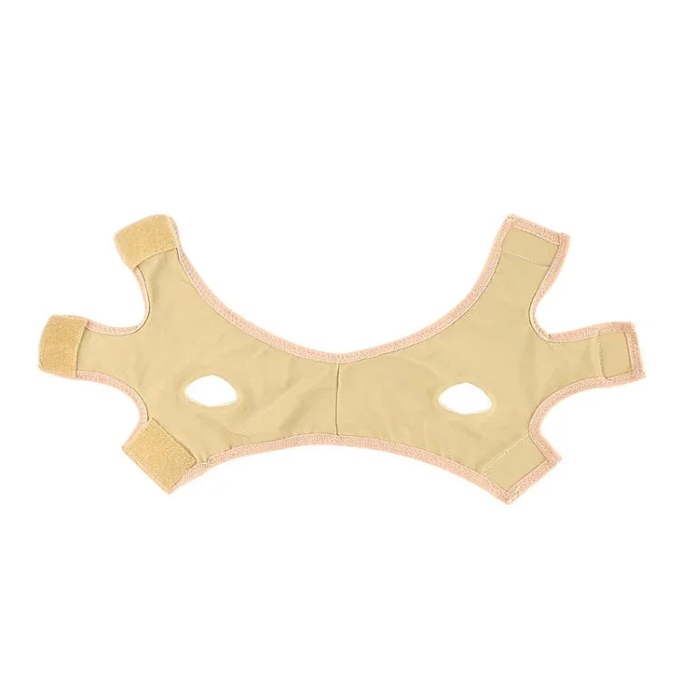 Lycra Flesh Color Breathable Skin Care And Lift Reduce Double Chin Mask Face Belt, Size: M, Size: M