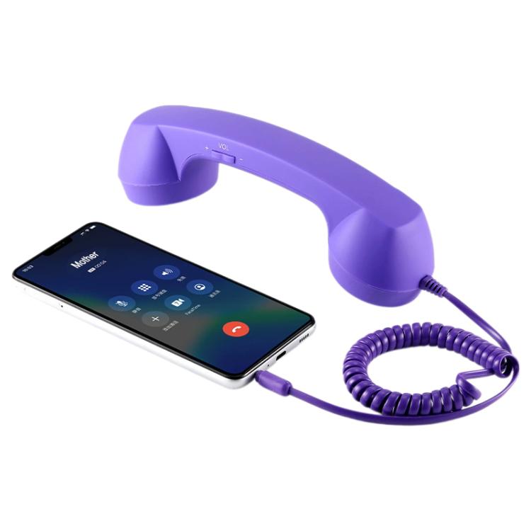 3.5mm Plug Mic Retro Telephone Anti-radiation Cell Phone Handset Receiver, 3.5mm