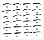 24 in 1 Eyebrow Stencil Shape Template Tools, 24 in 1
