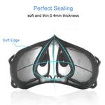 Silicone Protective Reusable PM2.5 KN95 Respirator Mask Replaceable Filter Antivirus Anti-fog Face Mask, Reusable PM2.5 KN95