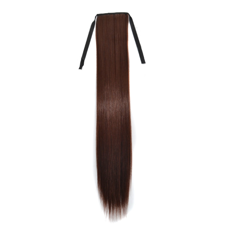 Natural Long Straight Hair Ponytail Bandage-style Wig Ponytail for Women，Length: 75cm, 75cm