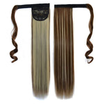 8H613# Invisible Seamless Bandage-style  Wig Long Straight Hair Wig Ponytail, 8H613#