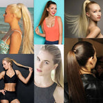 26# Invisible Seamless Bandage-style  Wig Long Straight Hair Wig Ponytail, 26#