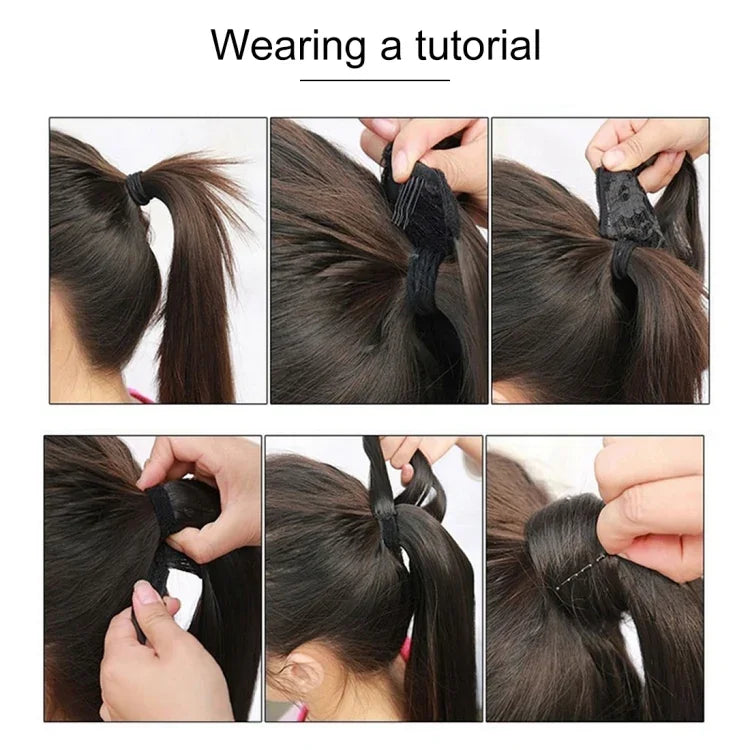 613H16# Invisible Seamless Bandage-style  Wig Long Straight Hair Wig Ponytail, 613H16#