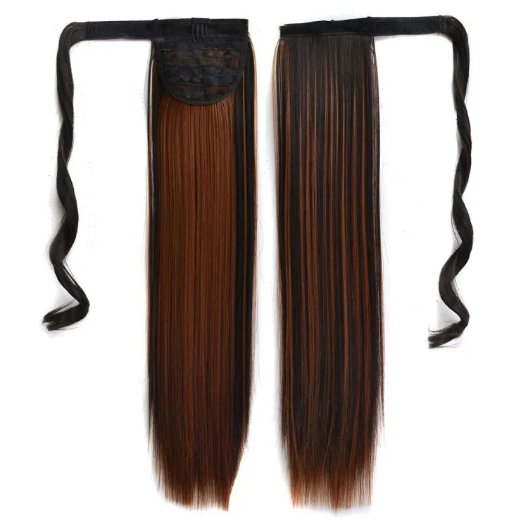 2H30# Invisible Seamless Bandage-style  Wig Long Straight Hair Wig Ponytail, 2H30#